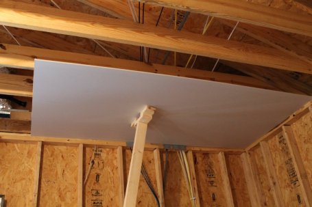 Hanging ceiling drywall